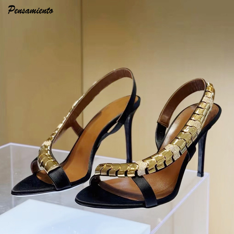Women'S Formal Wear For Wedding - صنادل نسائية فاخرة مرصعة بالأحجار الكريمة