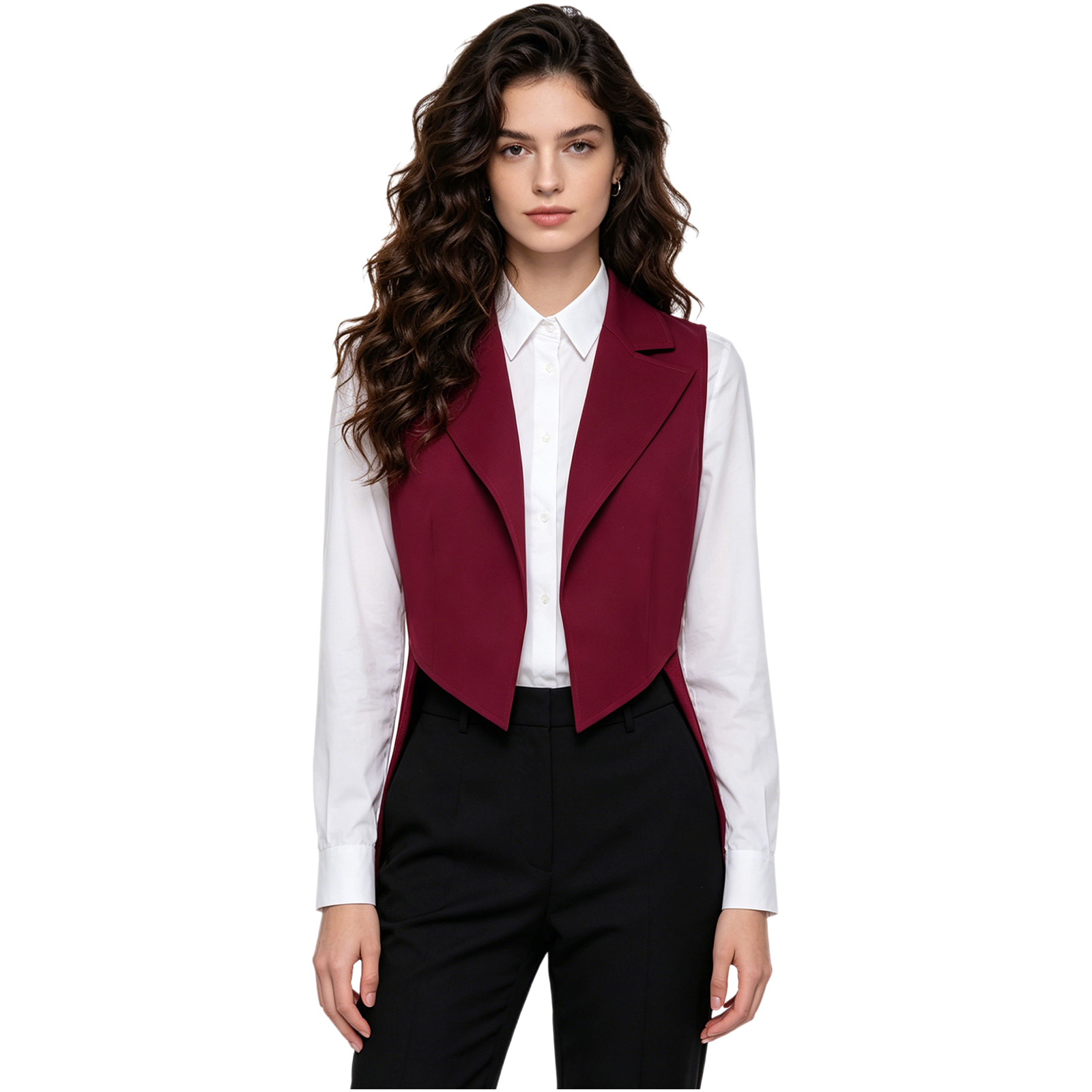 Women Formal Wear Stitching - جاكيت نسائي كلاسيكي بتصميم ذيل السمكة،