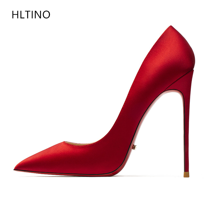 Women'S Formal Wear For Wedding - HLTINO جديد وصول فستان حريري أحمر