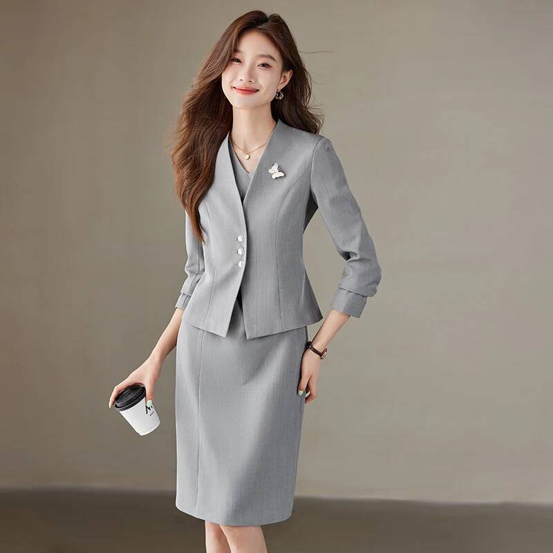 بليزرات نسائية رسمية ملابس عمل - مراجعة Women Formal Wear Stitching وسعره