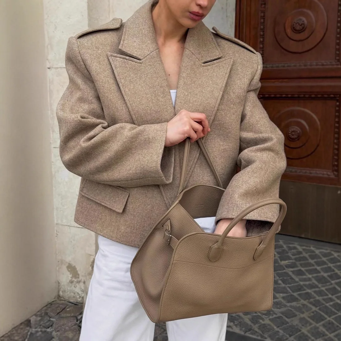 بدلة نسائية من التويد ببطانة ك - مراجعة Women Formal Wear Stitching وسعره