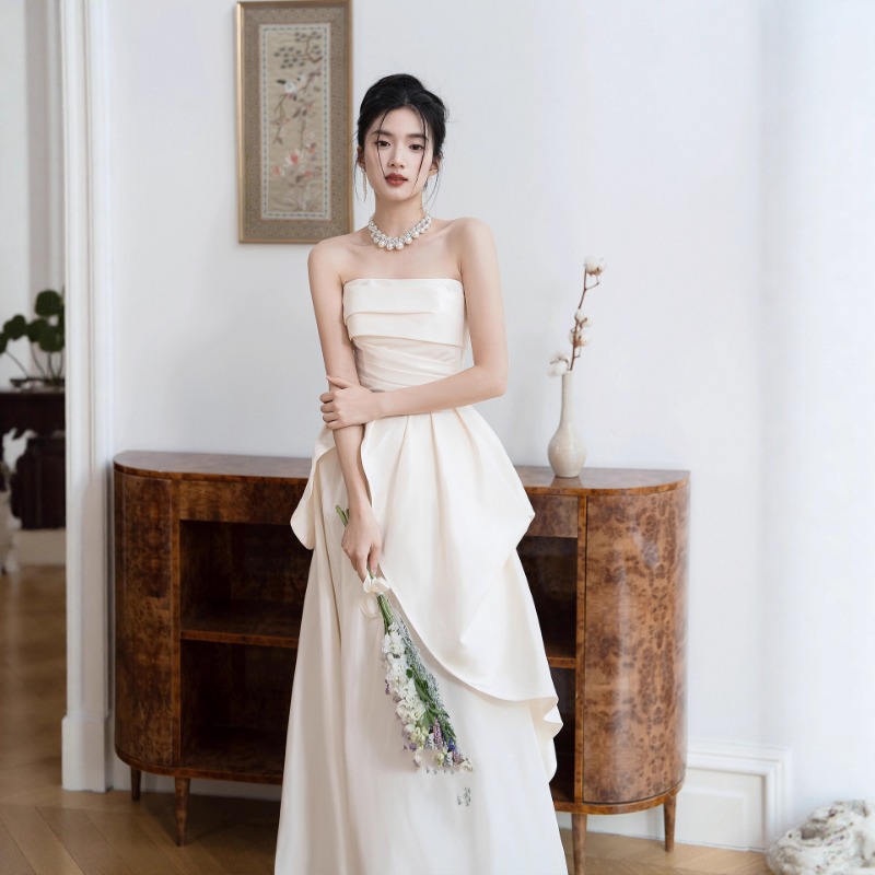 فستان زفاف فرنسي بدون حمالات،  - مراجعة Women'S Formal Wear For Wedding وسعره