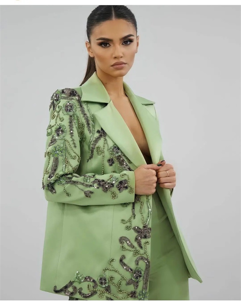 مصمم الأخضر الساتان النساء الد - مراجعة Women Formal Wear Designers وسعره