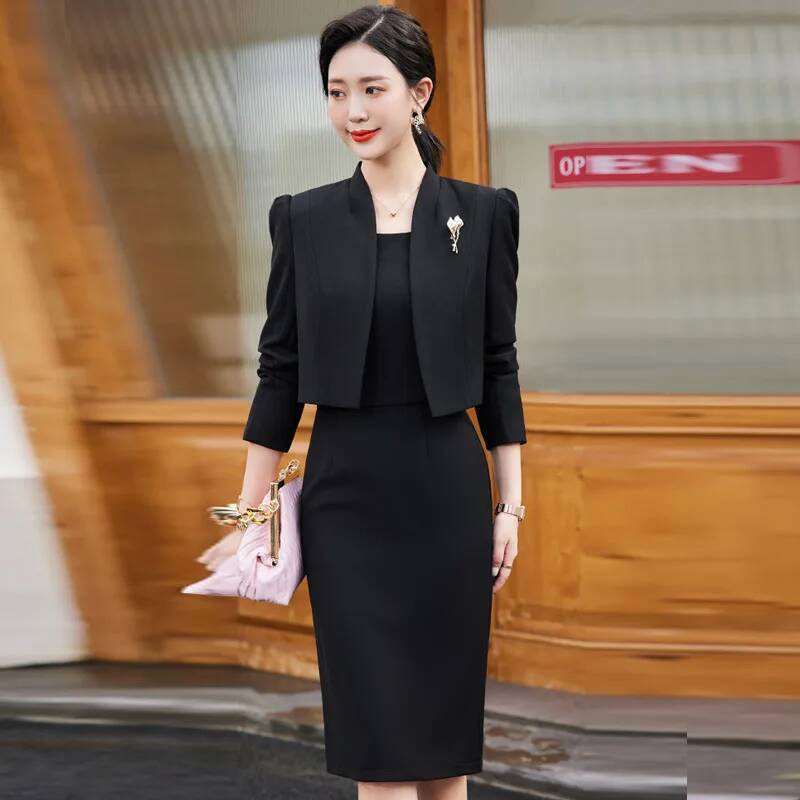 بدلات عمل نسائية مع طقم مكون م - مراجعة Women Formal Wear Stitching وسعره